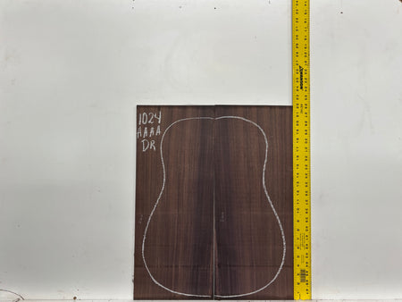 East Indian Rosewood Dreadnought AAAA Grade Guitar Back & Side Set #1024 - Exotic Wood Zone