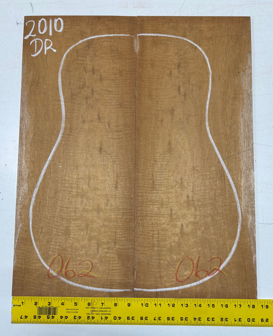 Juego de fondo y aros de guitarra de grado AAAA Dreadnought de palisandro de la India Oriental #61 