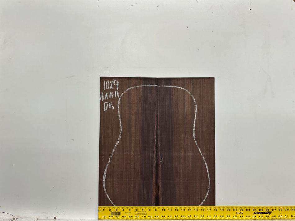 East Indian Rosewood Dreadnought AAAA Grade Guitar Back & Side Set #1029 - Exotic Wood Zone