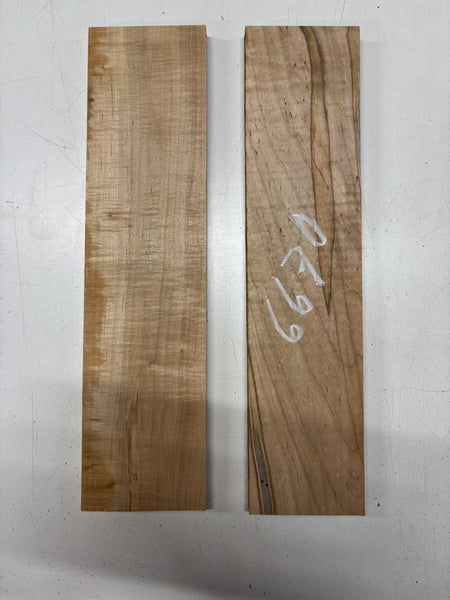 2 Pack, Flame Ambrosia Maple Thin Stock Lumber  18"x4-1/4"x5/8"#6670 - Exotic Wood Zone