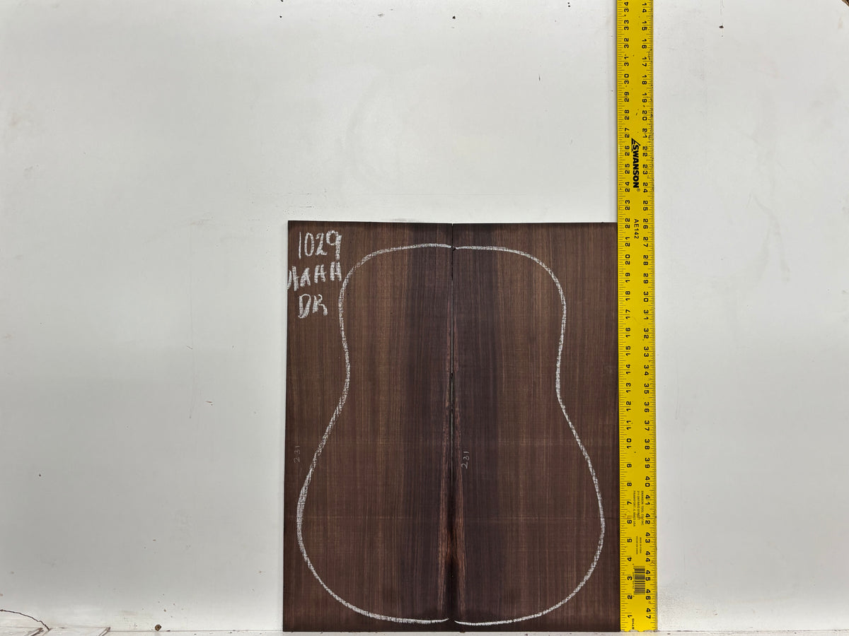 East Indian Rosewood Dreadnought AAAA Grade Guitar Back & Side Set #1029 - Exotic Wood Zone