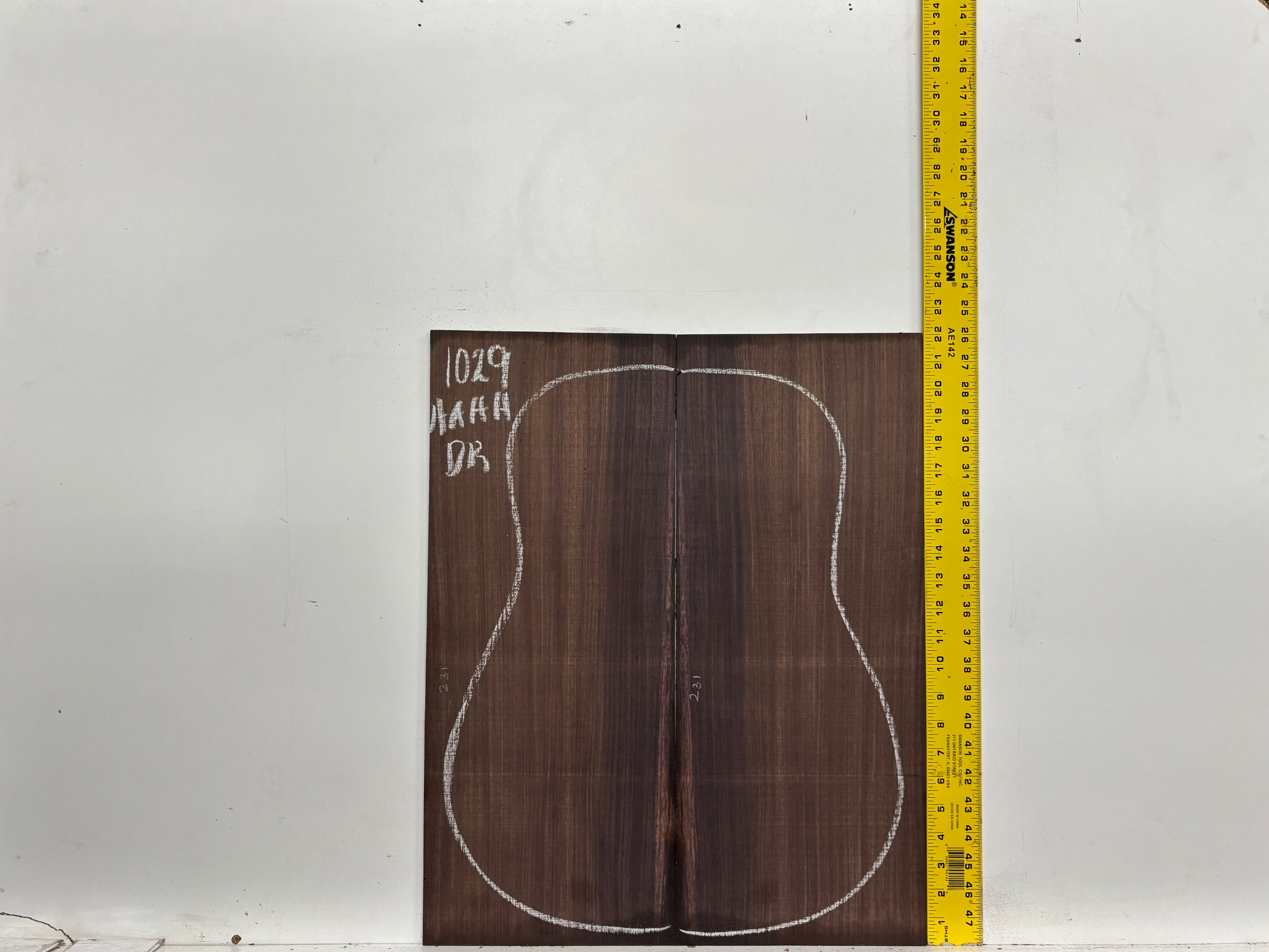 East Indian Rosewood Dreadnought AAAA Grade Guitar Back & Side Set #1029 - Exotic Wood Zone