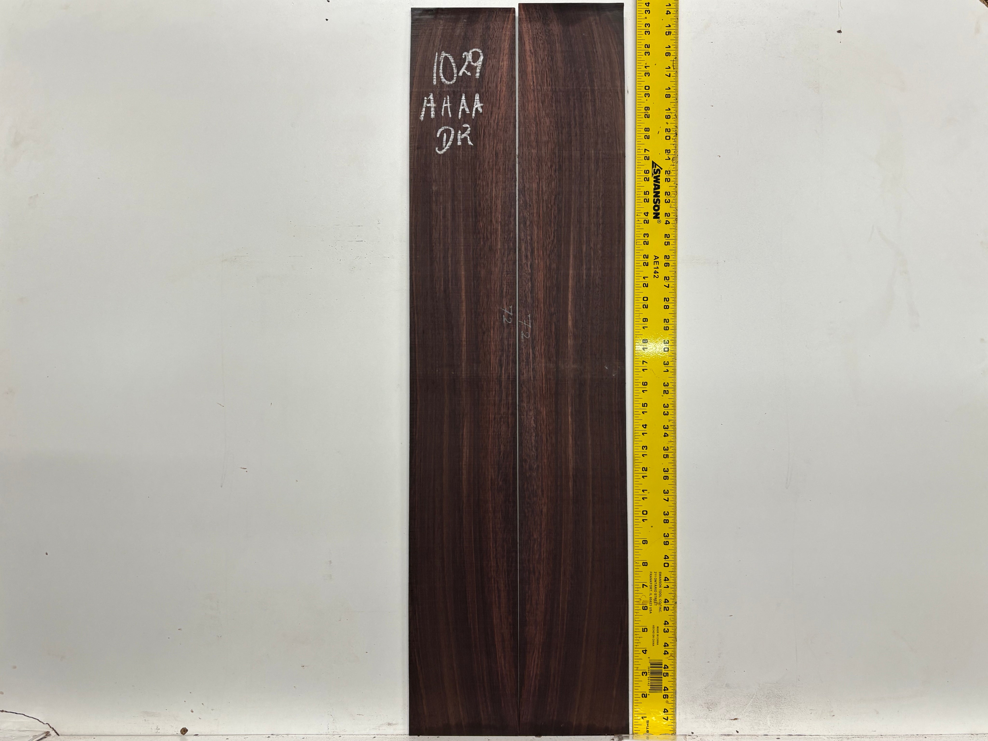 East Indian Rosewood Dreadnought AAAA Grade Guitar Back & Side Set #1029 - Exotic Wood Zone