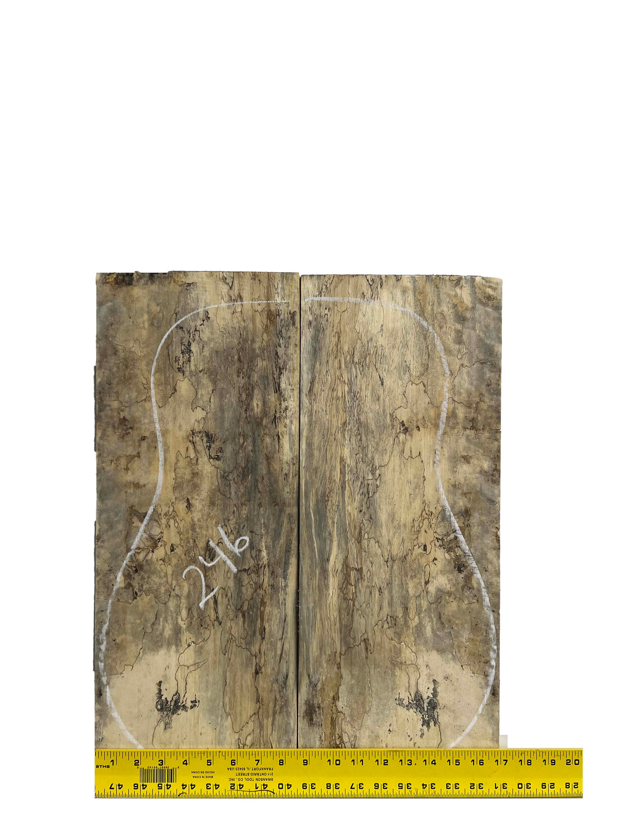 Spalted Tamarind Guitar Dreadnought Back And Side  #246 - Exotic Wood Zone - Buy online Across USA 