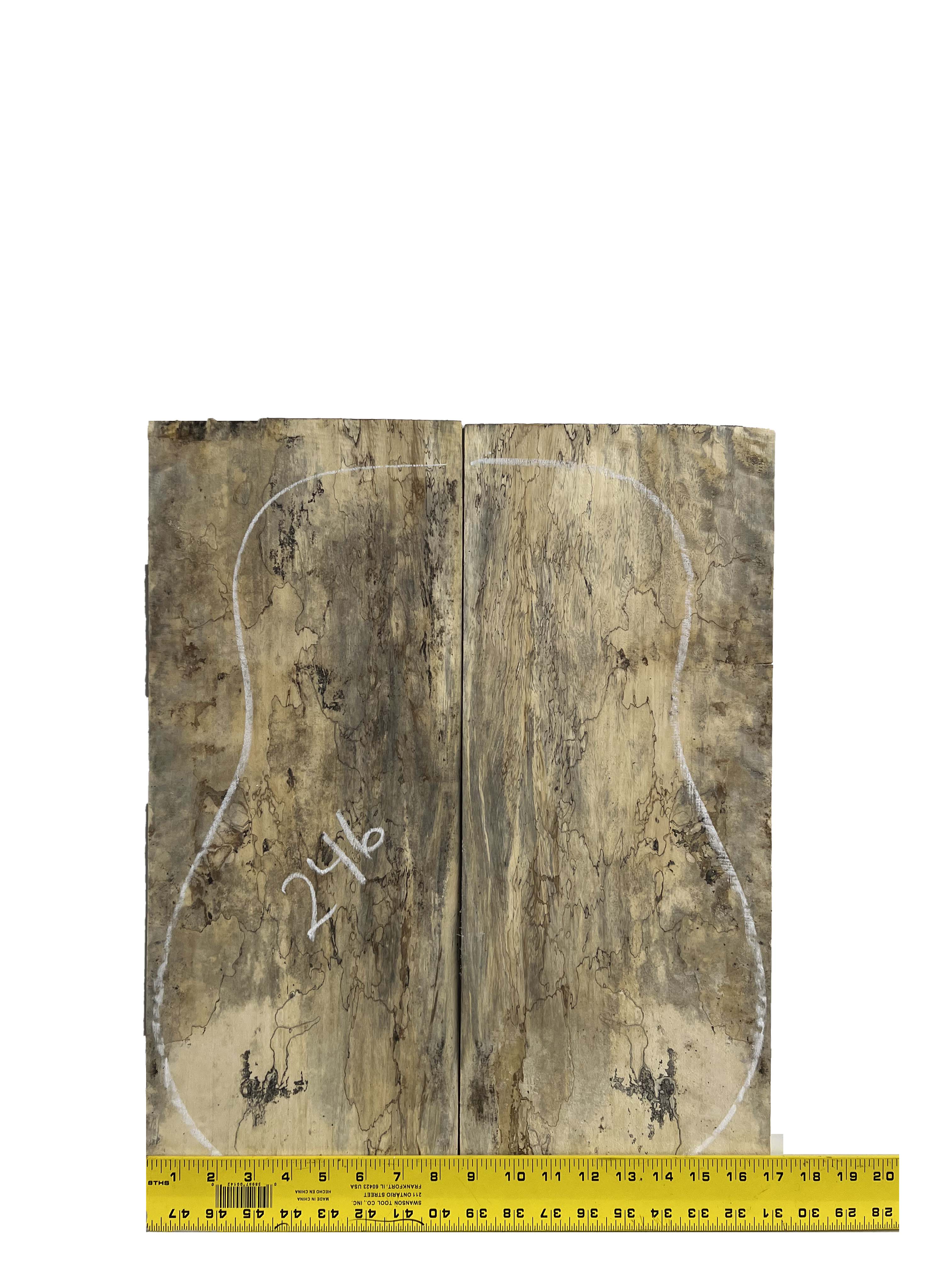 Spalted Tamarind Guitar Dreadnought Back And Side  #246 - Exotic Wood Zone - Buy online Across USA 