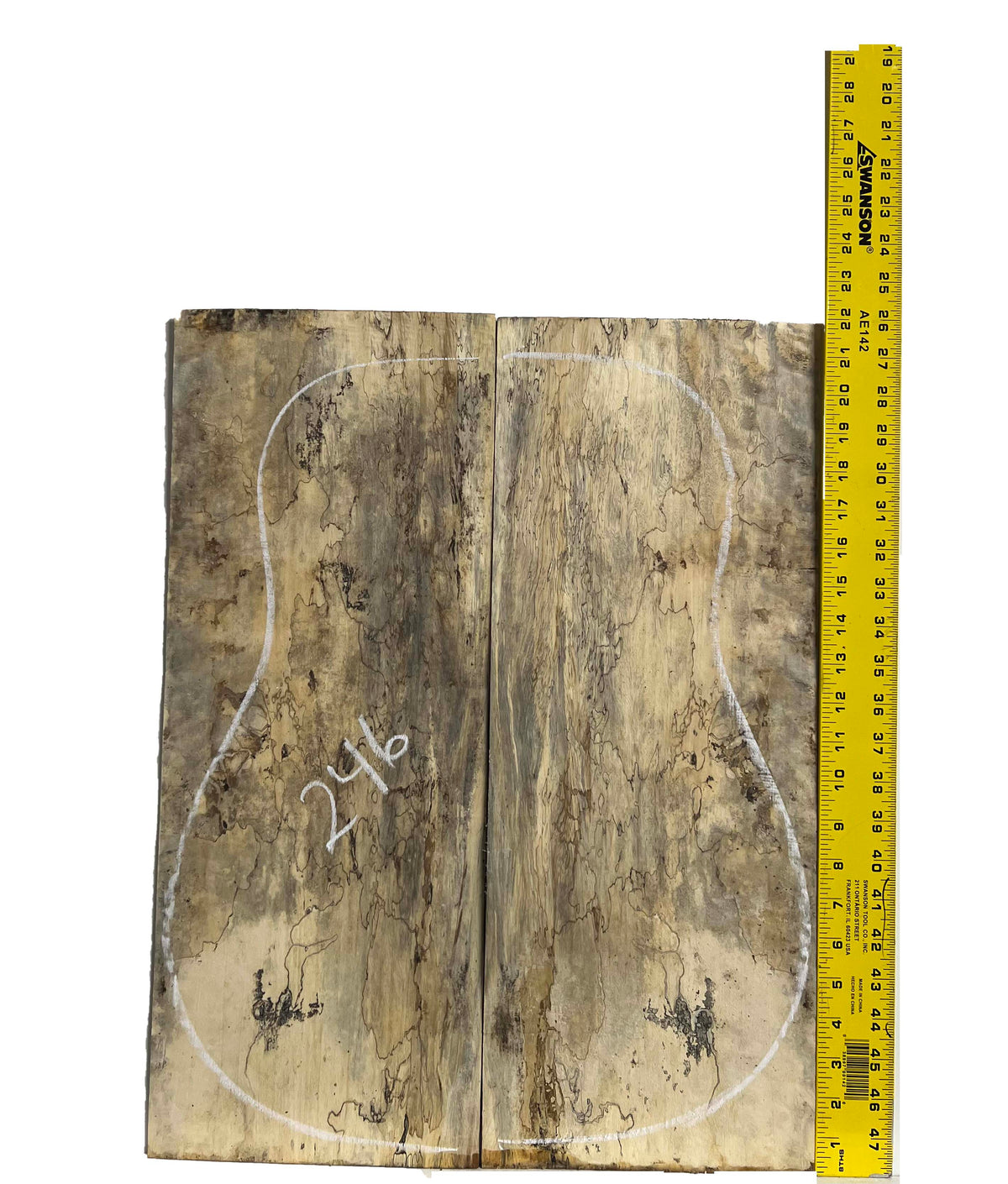 Spalted Tamarind Guitar Dreadnought Back And Side  #246 - Exotic Wood Zone - Buy online Across USA 