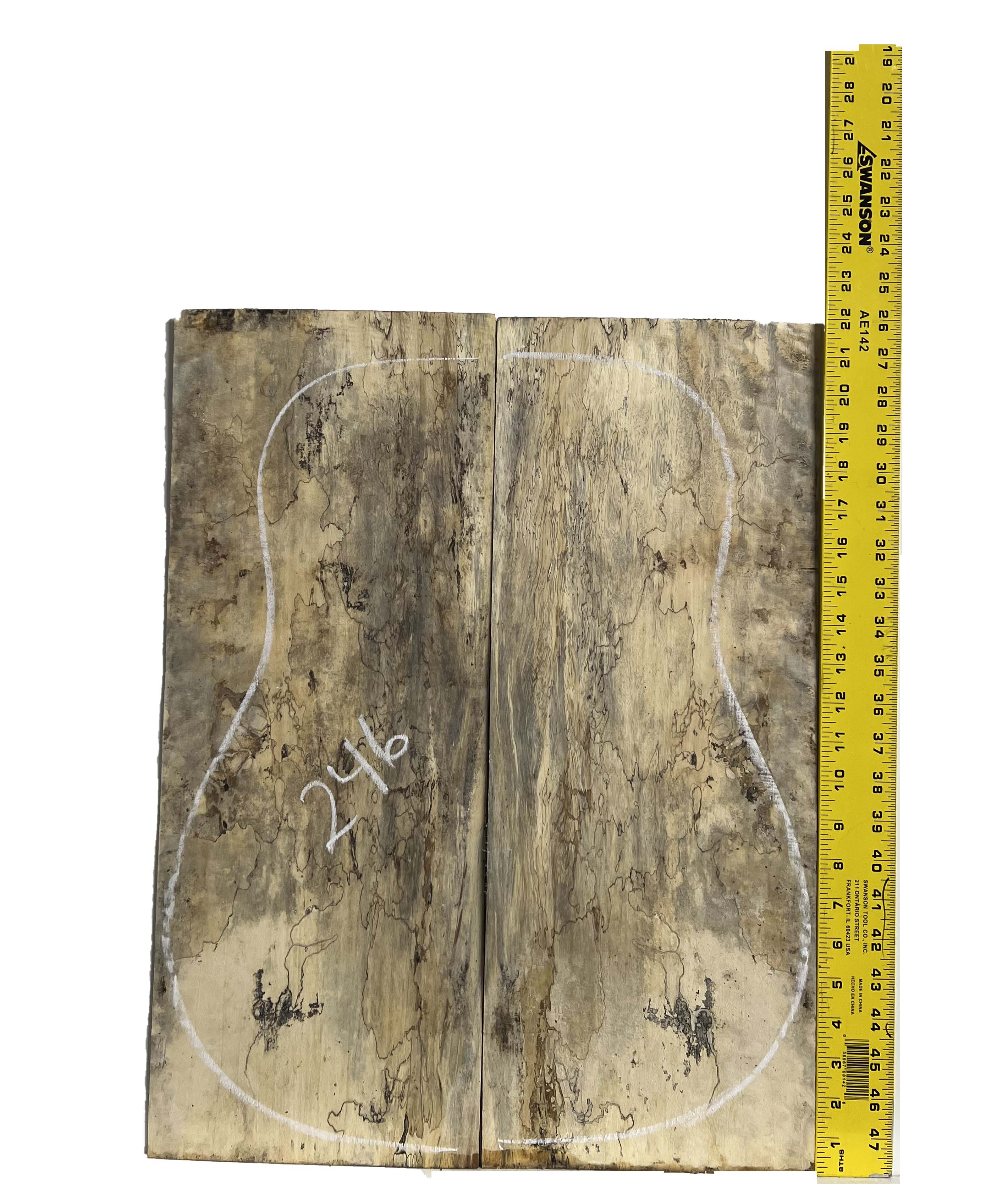 Spalted Tamarind Guitar Dreadnought Back And Side  #246 - Exotic Wood Zone - Buy online Across USA 