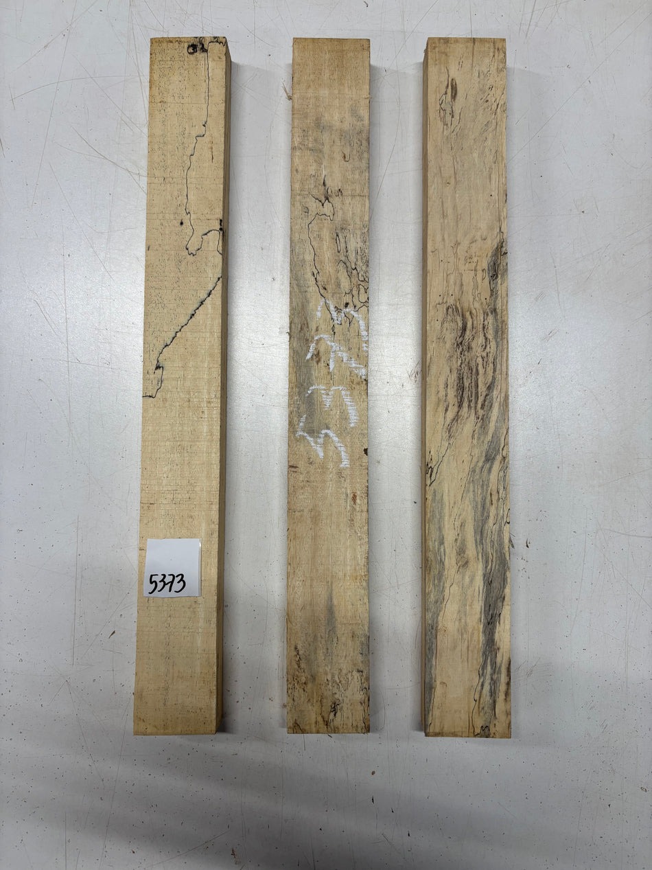 3 Pack, Spalted Tamarind Thin Stock Lumber 18"x2"x1"#5373