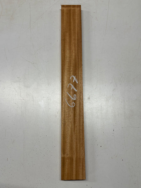 1 Piece, Honduras Mahogany Guitar Neck Blank 24-1/2"x3"x1"#6677 - Exotic Wood Zone