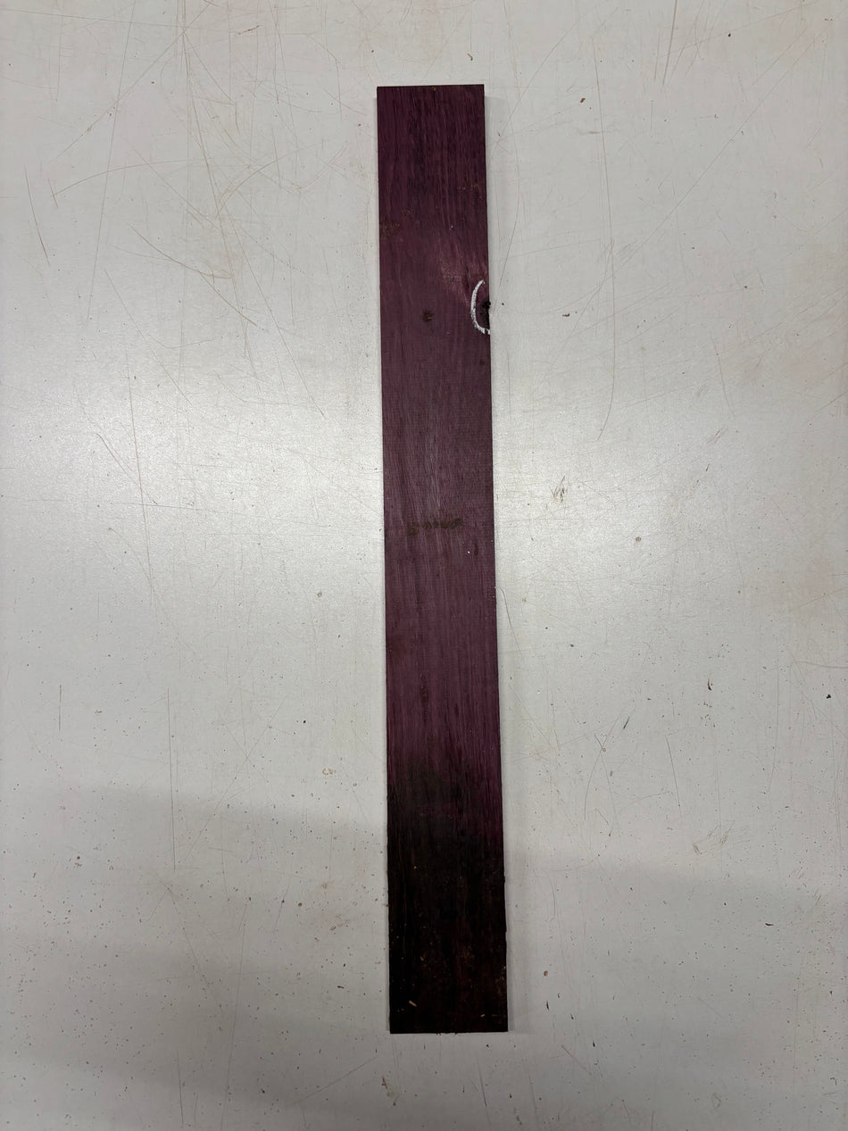 1 Piece, Purpleheart Fingerboard Blank  21"x2-1/2"x3/8"#5379