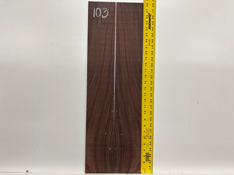 Royal Indian Rosewood Parlor Size (0) Guitar Side Set #103 Exotic Wood Zone 