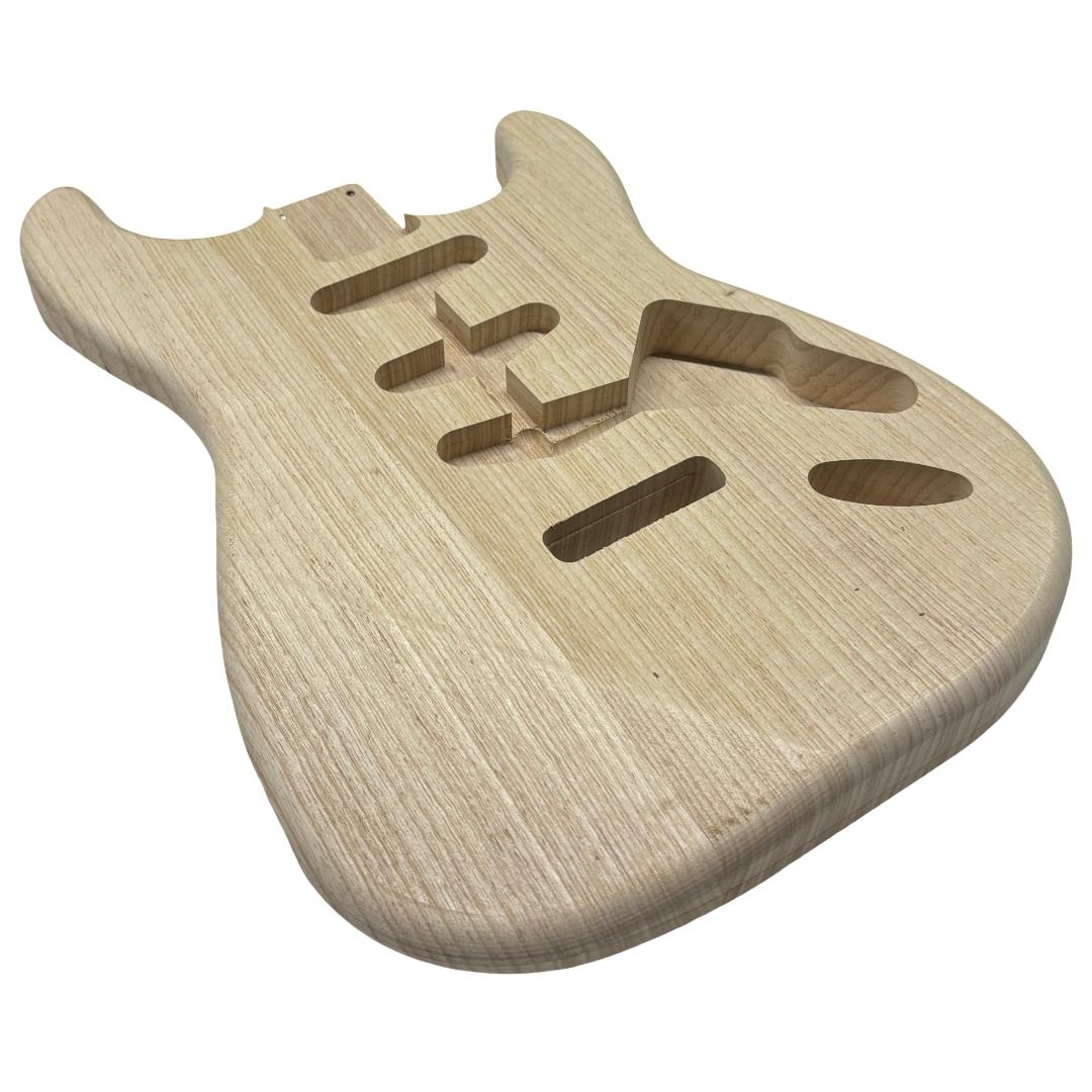 ST-Style Ash Unfinished Fender Guitar Body #22 - Exotic Wood Zone