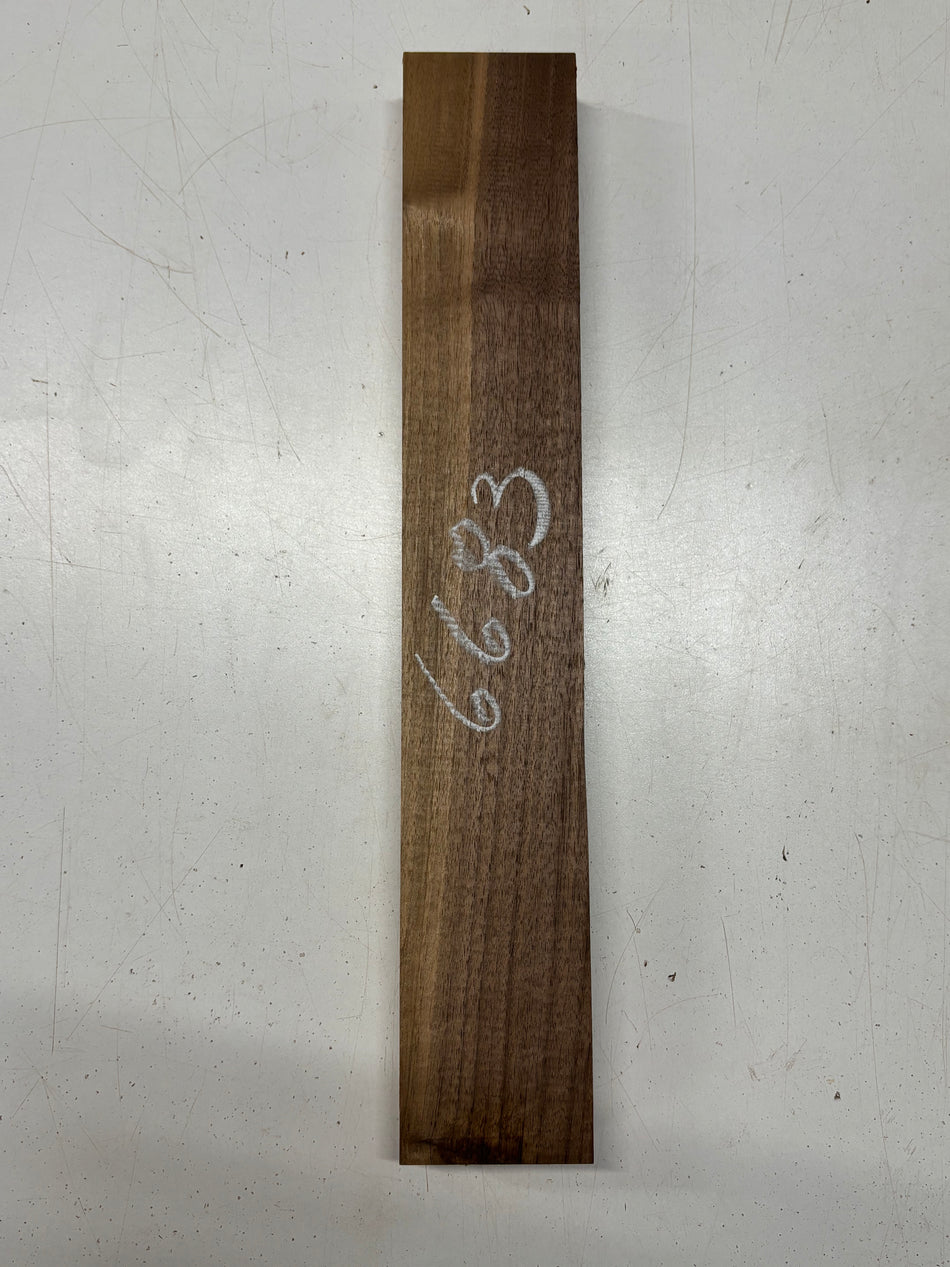 1 Piece, Walnut Guitar Neck Blank 18"x3"x1-1/2"#6683 - Exotic Wood Zone