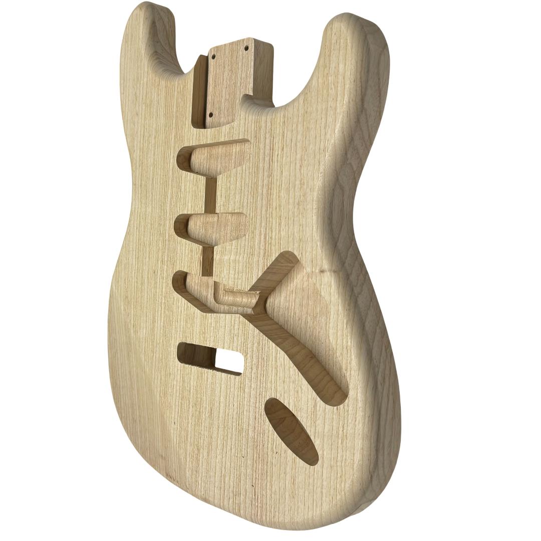 ST-Style Ash Unfinished Fender Guitar Body #22 - Exotic Wood Zone