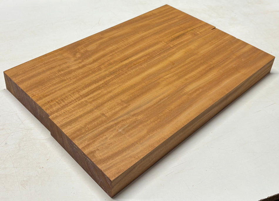 Flame Mahogany Guitar Body Blank - 22" x 15" x 1-7/8" (2 Pcs Glued) #115