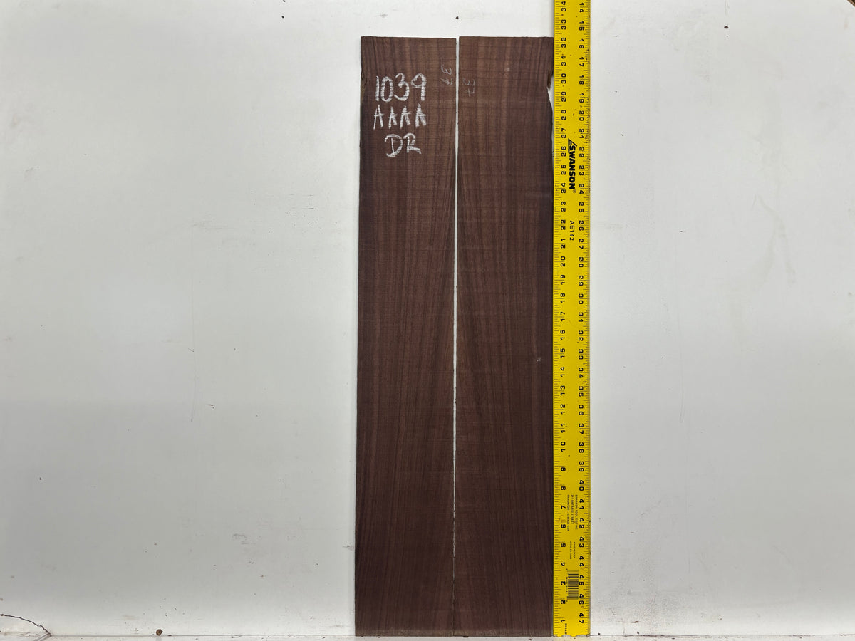 East Indian Rosewood Dreadnought AAAA Grade Guitar Back & Side Set #1039 - Exotic Wood Zone