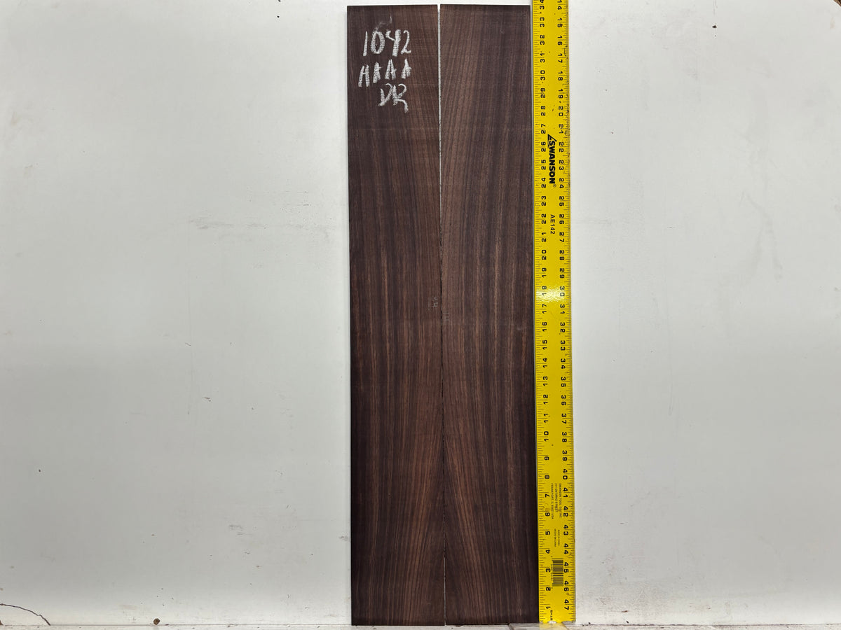 East Indian Rosewood Dreadnought AAAA Grade Guitar Back & Side Set #1042 - Exotic Wood Zone