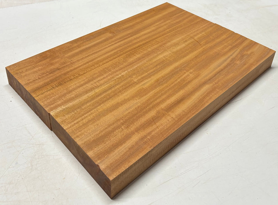 Flame Mahogany Guitar Body Blank - 22" x 15" x 1-7/8" (2 Pcs Glued) #117