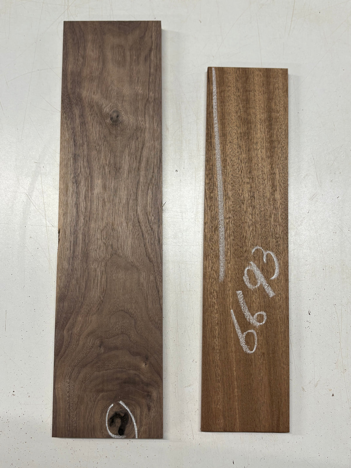 2 Pack, 2 Species Sapele + Walnut Thin Stock Lumber #6693 - Exotic Wood Zone