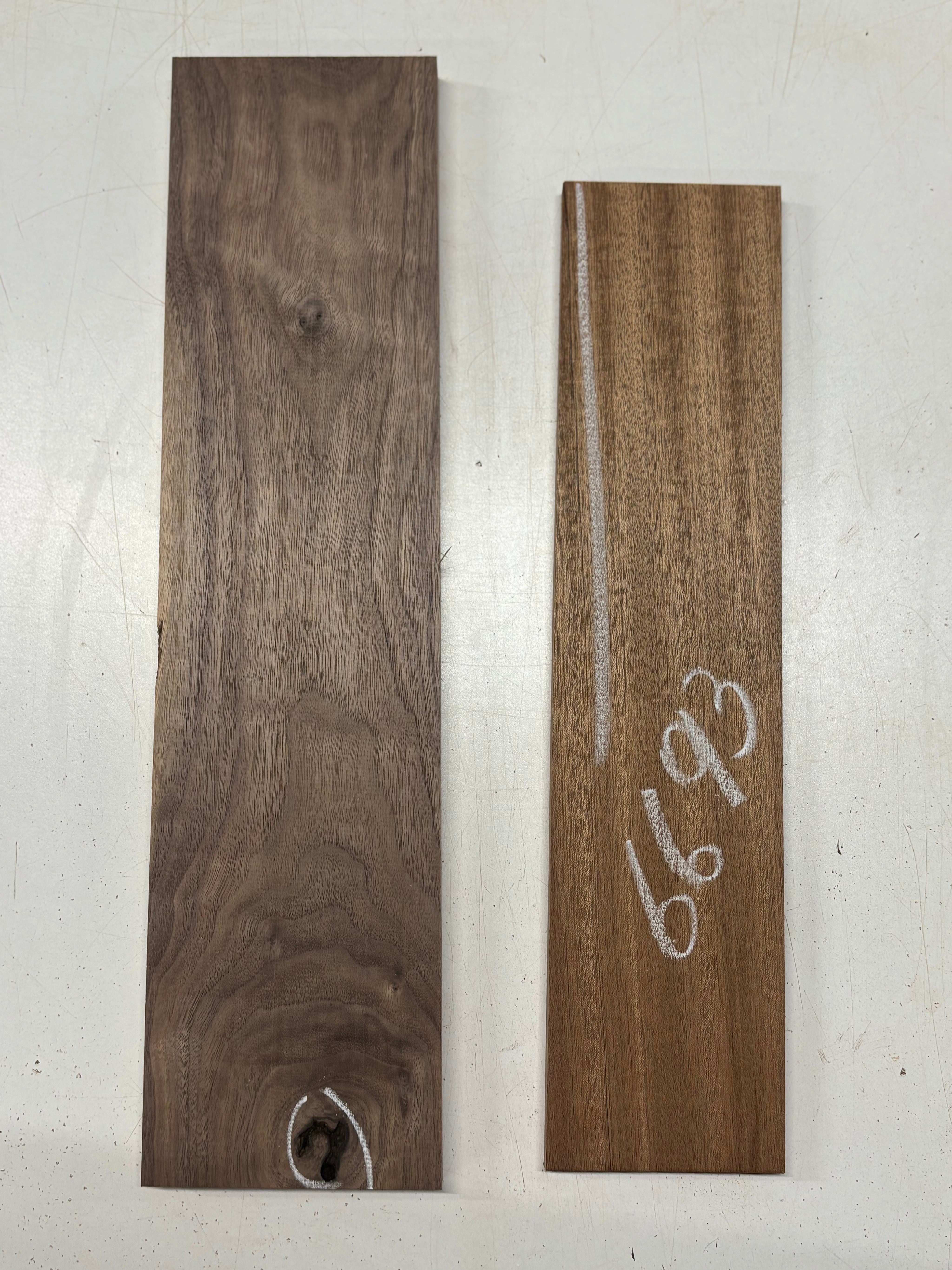 2 Pack, 2 Species Sapele + Walnut Thin Stock Lumber #6693 - Exotic Wood Zone