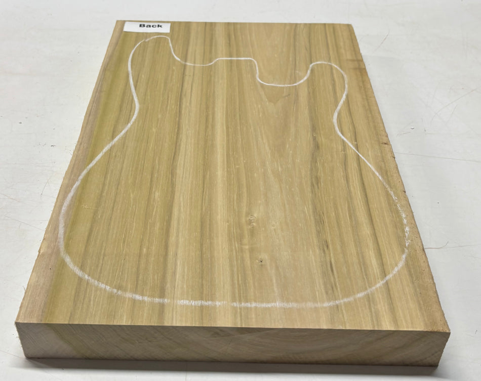 Poplar Guitar Body Blank - 21" x 13-3/4" x 1-7/8" (Single Piece) #410