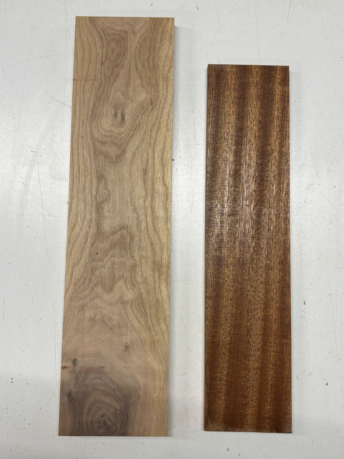 2 Pack, 2 Species Sapele + Walnut Thin Stock Lumber #6693 - Exotic Wood Zone
