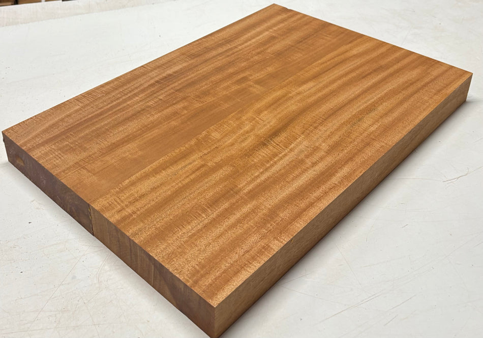 Flame Mahogany Guitar Body Blank - 22" x 15" x 1-7/8" (2 Pcs Glued) #118