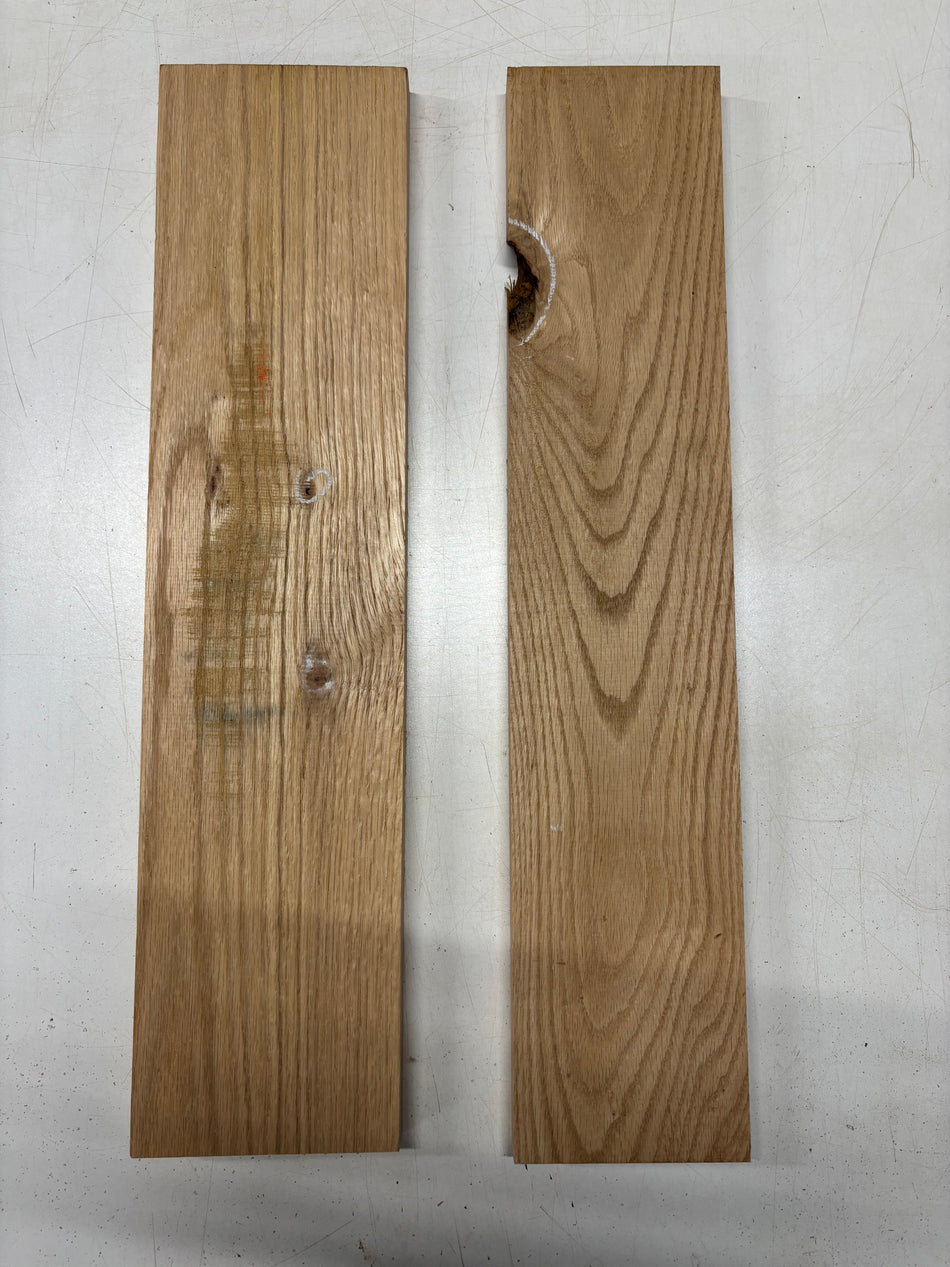 2 Pack, Red Oak Lumber Board Blank 24"x5"x7/8"  ,  24"x5-1/2"x7/8"#5395