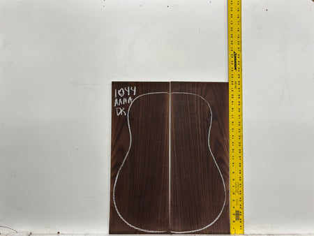 East Indian Rosewood Dreadnought AAAA Grade Guitar Back & Side Set #1044 - Exotic Wood Zone