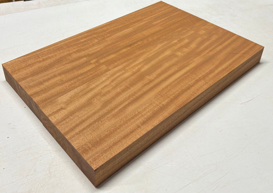 Flame Mahogany Guitar Body Blank - 22" x 14-7/8" x 1-7/8" (2 Pcs Glued) #119