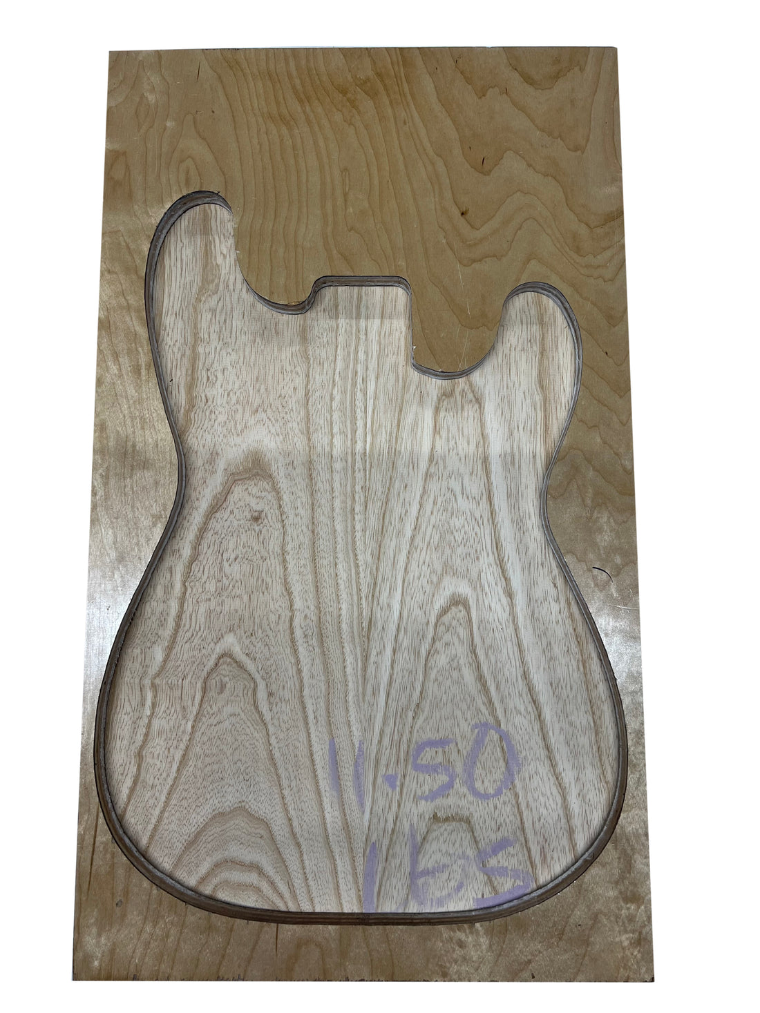 Swamp Ash Guitar Body Blank - 21″ x 14″ x 2″ (Unplaned-Two Piece) - Exotic Wood Zone - Buy online Across USA 