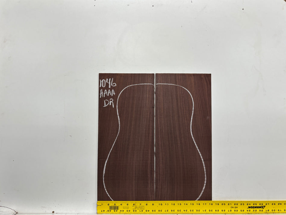 East Indian Rosewood Dreadnought AAAA Grade Guitar Back & Side Set #1046 - Exotic Wood Zone