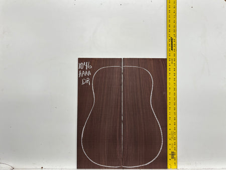 East Indian Rosewood Dreadnought AAAA Grade Guitar Back & Side Set #1046 - Exotic Wood Zone