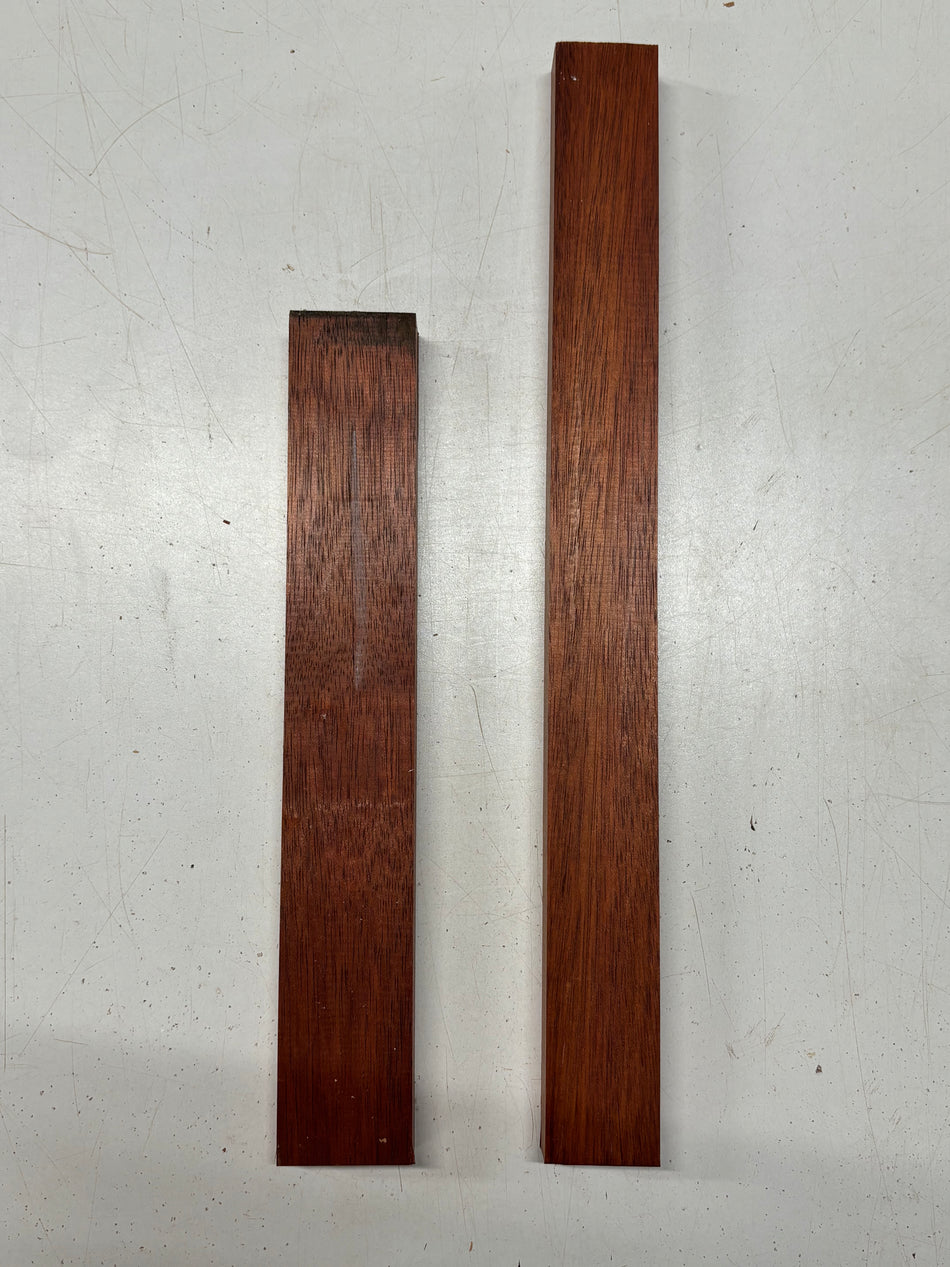 2 Pack, Bloodwood Thin Stock Lumber 13"x2"x1" ,  18"x1-3/4"x1"#6700