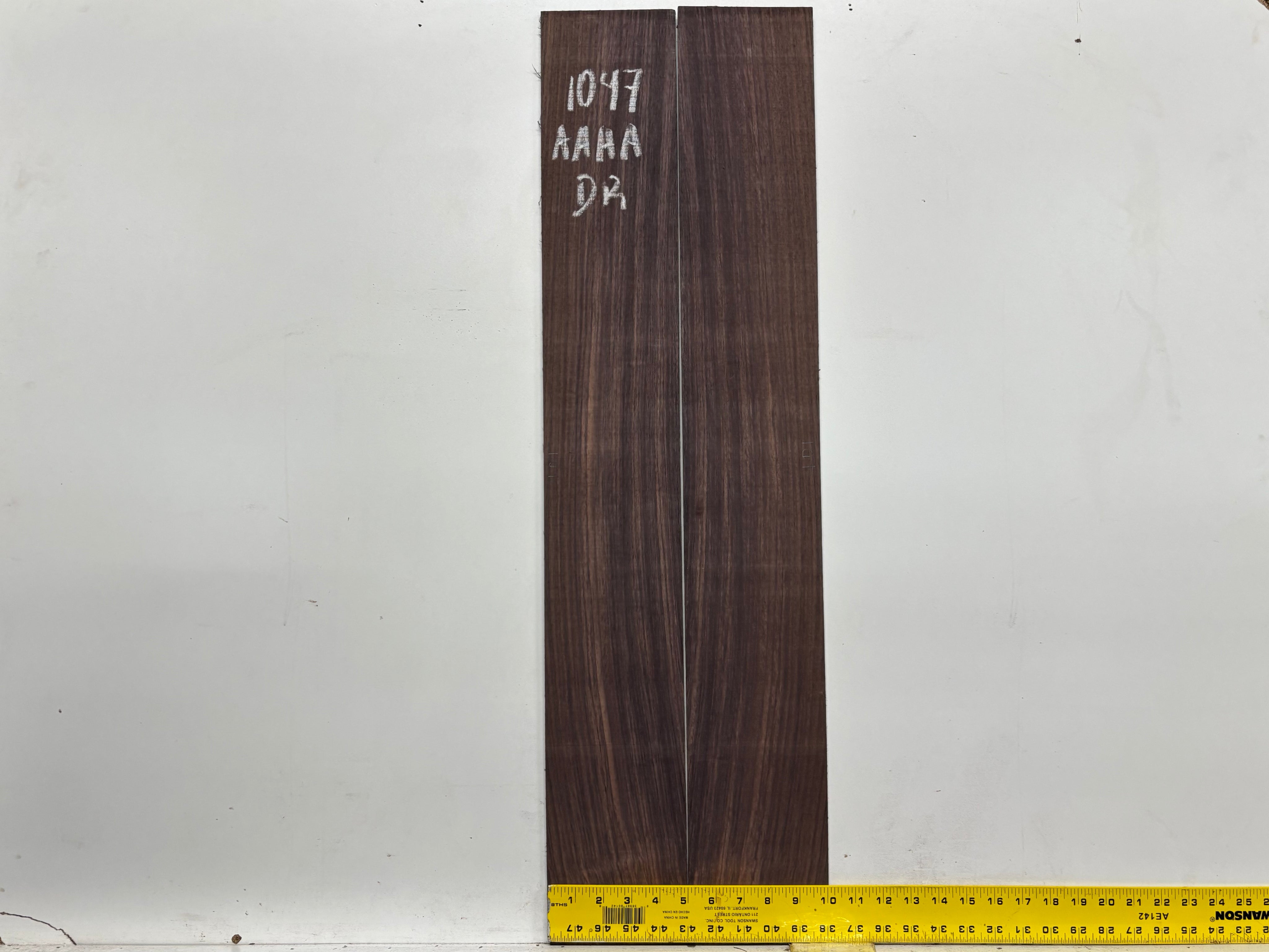 East Indian Rosewood Dreadnought AAAA Grade Guitar Back & Side Set #1047 - Exotic Wood Zone