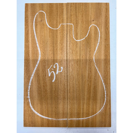 Fijian Honduran Mahogany Bookmatched Guitar Drop Tops 21" x 7-1/4" x 1/4" #52 - Exotic Wood Zone - Buy online Across USA 