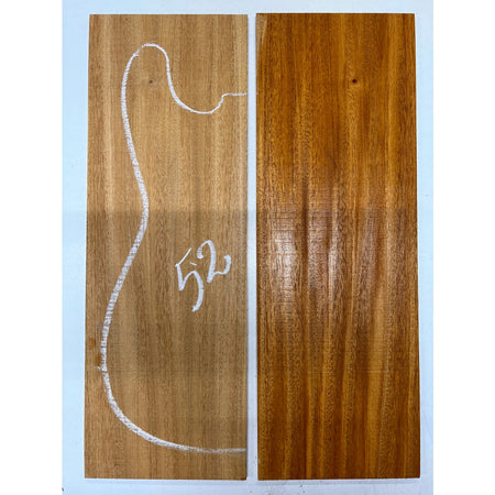 Fijian Honduran Mahogany Bookmatched Guitar Drop Tops 21" x 7-1/4" x 1/4" #52 - Exotic Wood Zone - Buy online Across USA 