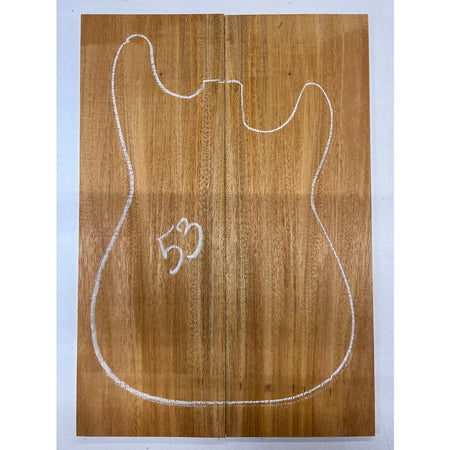 Fijian Honduran Mahogany Bookmatched Guitar Drop Tops 21" x 7-1/4" x 1/4" #53 - Exotic Wood Zone - Buy online Across USA 