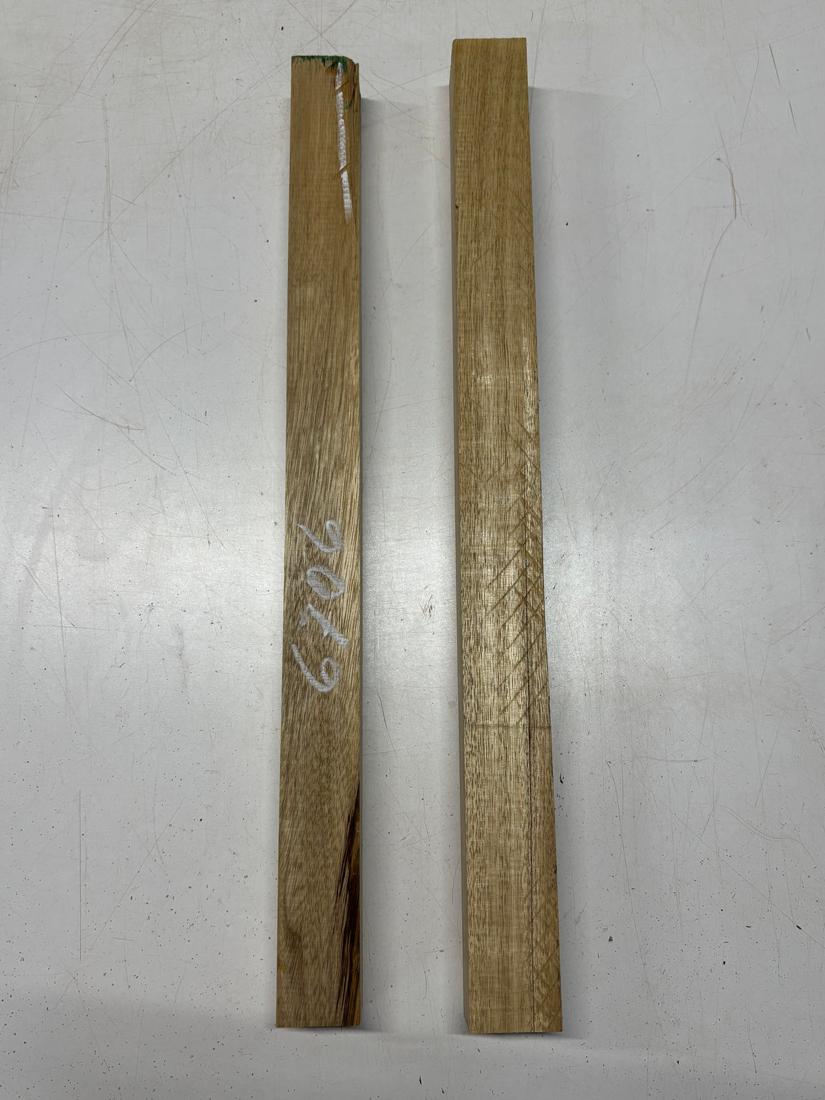 2 Pack, White Limba Turning Wood Blank 25"x1-7/8"x1-3/4" ,  25"x1-7/8"x2"#6706 - Exotic Wood Zone