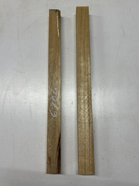 2 Pack, White Limba Turning Wood Blank 25"x1-7/8"x1-3/4" ,  25"x1-7/8"x2"#6706 - Exotic Wood Zone