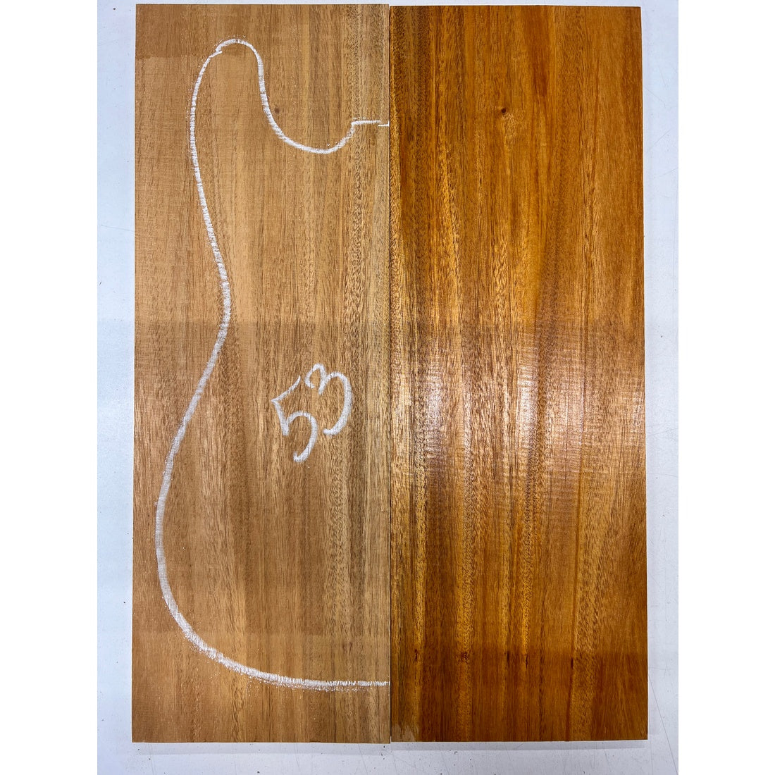 Fijian Honduran Mahogany Bookmatched Guitar Drop Tops 21" x 7-1/4" x 1/4" #53 - Exotic Wood Zone - Buy online Across USA 