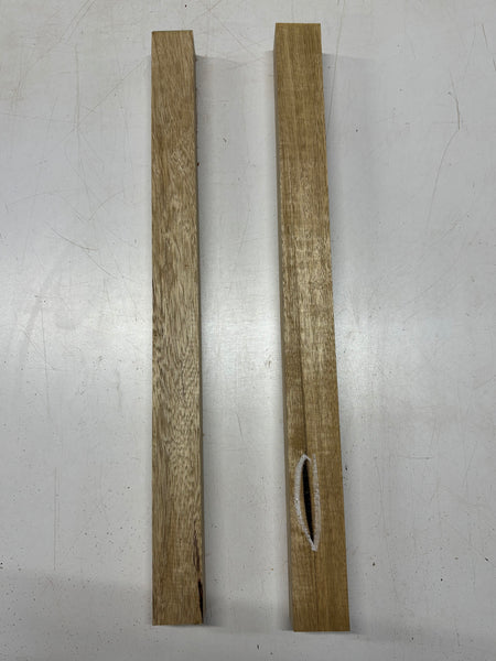 2 Pack, White Limba Turning Wood Blank 25"x1-7/8"x1-3/4" ,  25"x1-7/8"x2"#6706 - Exotic Wood Zone