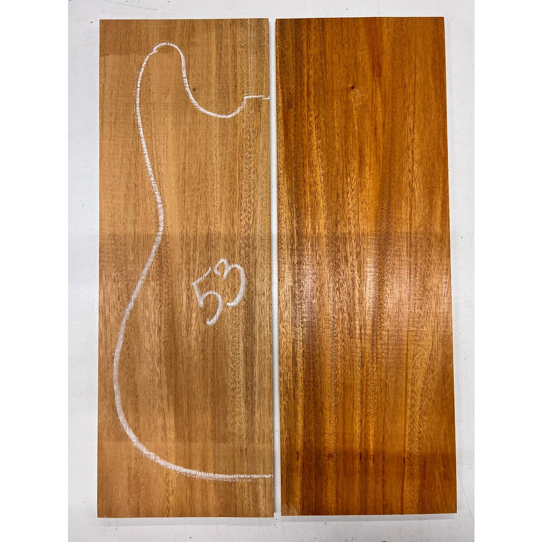 Fijian Honduran Mahogany Bookmatched Guitar Drop Tops 21" x 7-1/4" x 1/4" #53 - Exotic Wood Zone - Buy online Across USA 