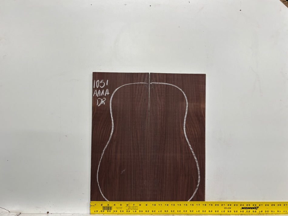 East Indian Rosewood Dreadnought AAAA Grade Guitar Back & Side Set #1051 - Exotic Wood Zone