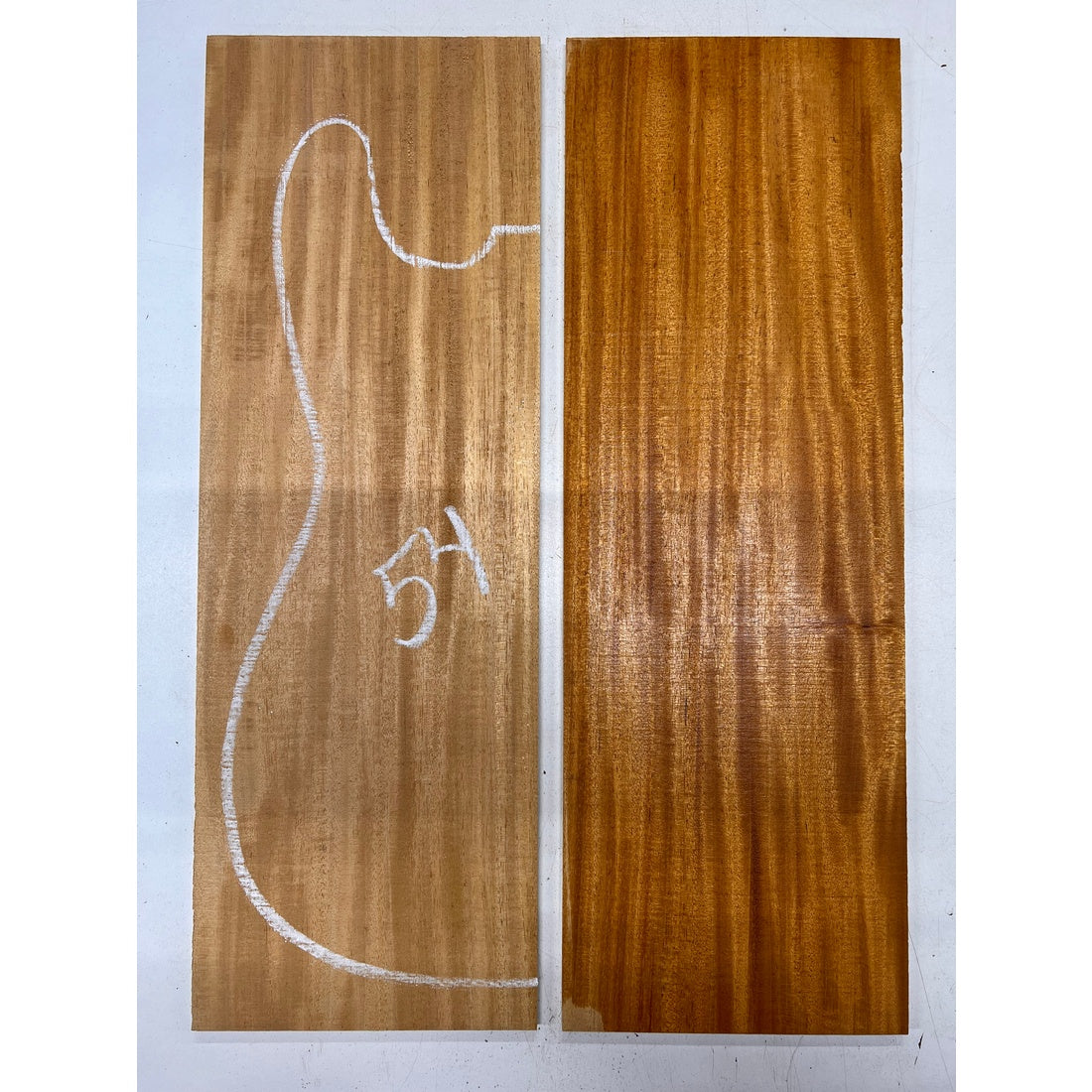 Fijian Honduran Mahogany Bookmatched Guitar Drop Tops 21" x 7-1/4" x 1/4" #54 - Exotic Wood Zone - Buy online Across USA 