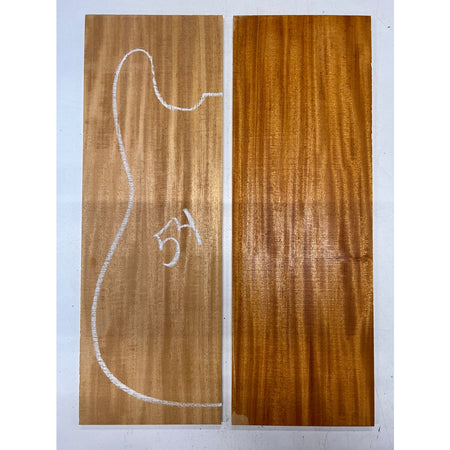 Fijian Honduran Mahogany Bookmatched Guitar Drop Tops 21" x 7-1/4" x 1/4" #54 - Exotic Wood Zone - Buy online Across USA 