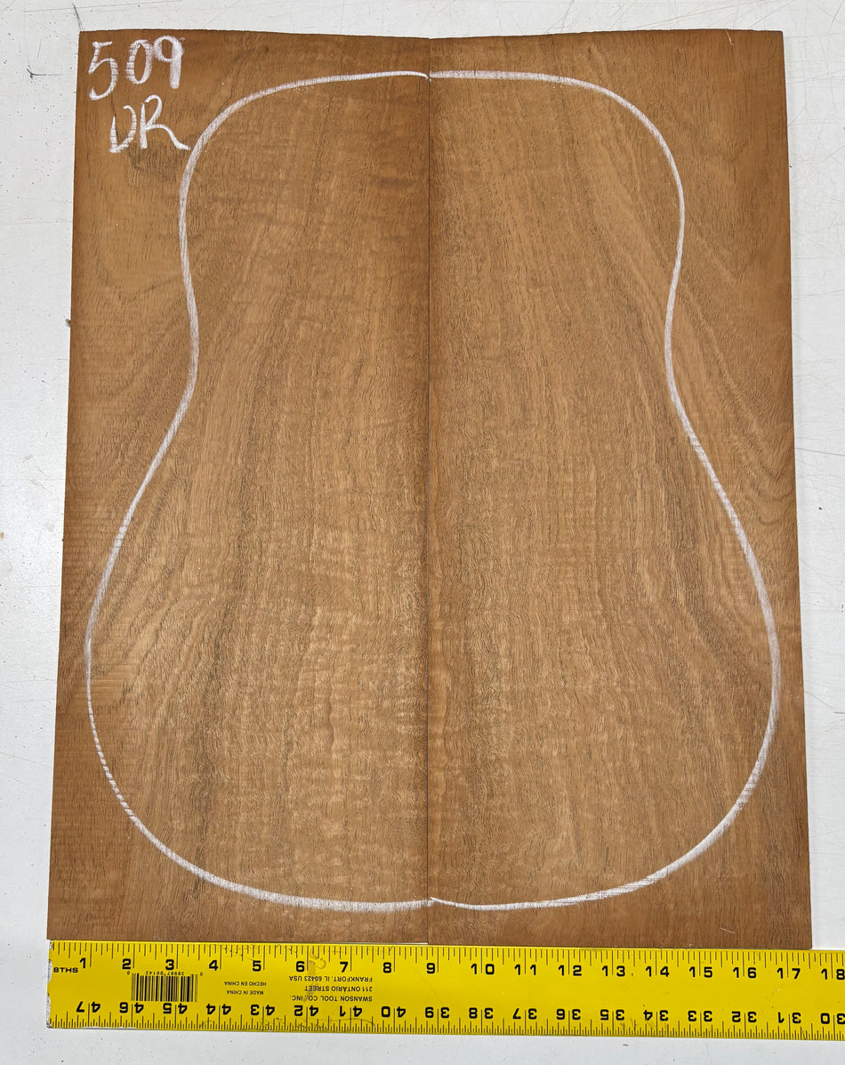 Figured Waterfall Flame Honduran Mahogany Dreadnought Guitar Back Set #509