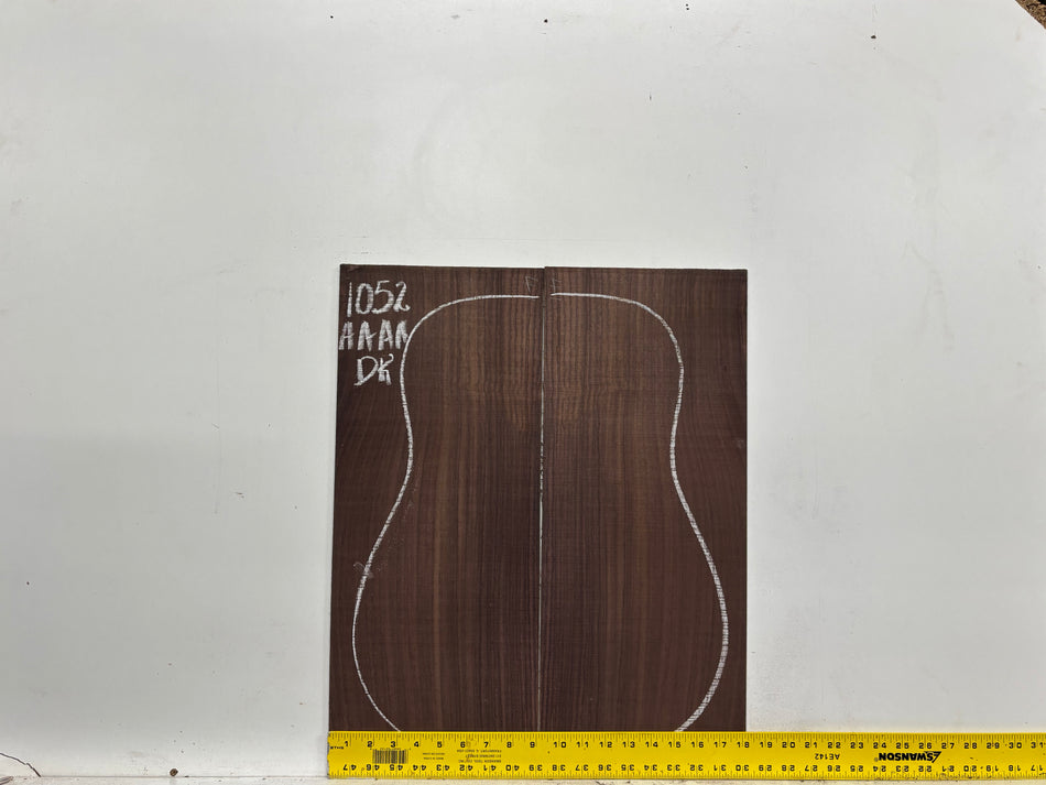 East Indian Rosewood Dreadnought AAAA Grade Guitar Back & Side Set #1052 - Exotic Wood Zone