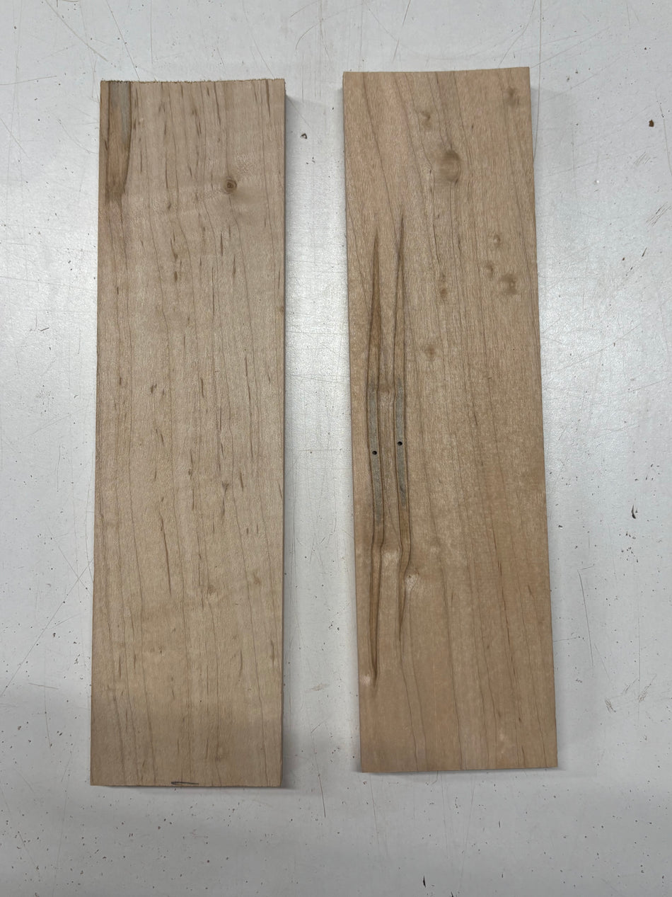 2 Pack, Ambrosia Maple Thin Stock Lumber 12-1/2"x3-3/8"x5/8"#6710
