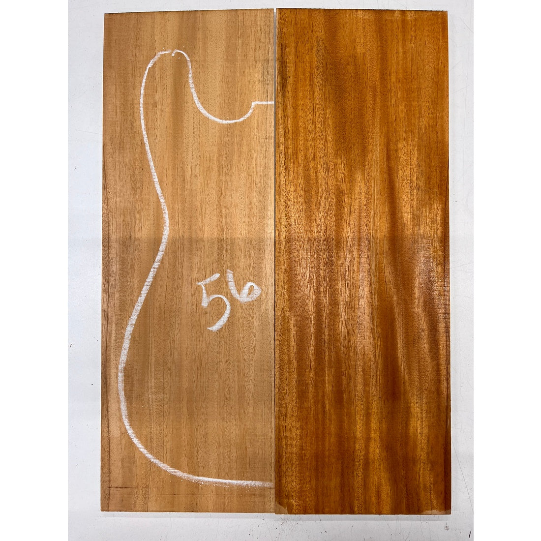 Fijian Honduran Mahogany Bookmatched Guitar Drop Tops 21" x 7-1/4" x 1/4" #56 - Exotic Wood Zone - Buy online Across USA 